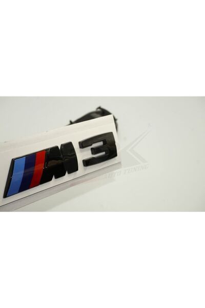 EDEXPORT Bmw Bagaj Parlak Siyah Abs 3m 3d Yazı Logo  Ürün