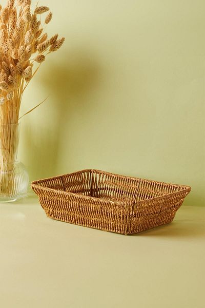 Perotti Wicker Picnic Bread Basket