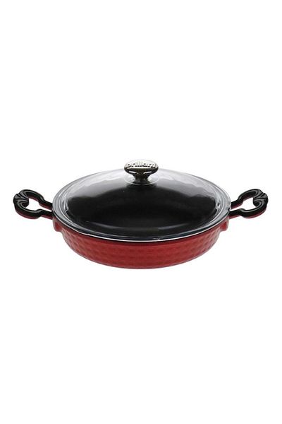 elif aksesuar Brillant Situla Cast Covered Sahan Claret Red 18 cm
