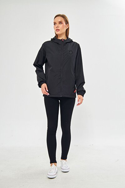 D1fference Dámská podšitá voděodolná pláštěnka s kapucí a kapsami - bunda do větru