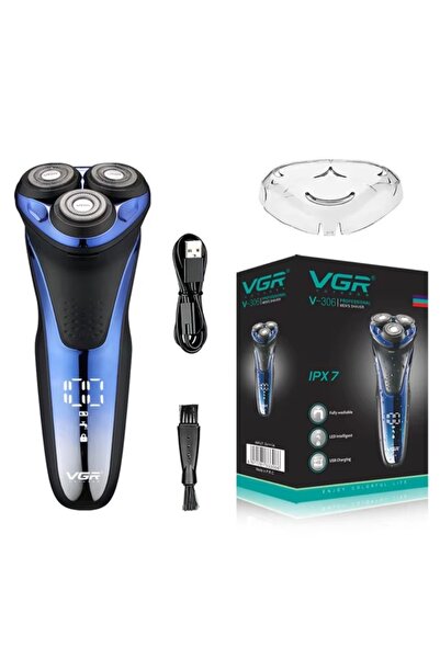 VGR Islak Ve Kuru Şarjlı Tıraş Makinesi V-306 3d Başlık