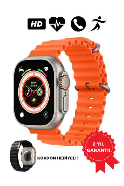 Hikıng Wh9 Akıllı Saat Kordon Hediyeli Ios Android Uyumlu Arama Özellikli Nab...