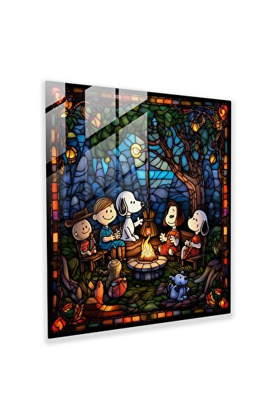 PaintedAnarchy Snoopy vitray duvar sanatı - Snoopy, rahat, cam sanat, snoopy