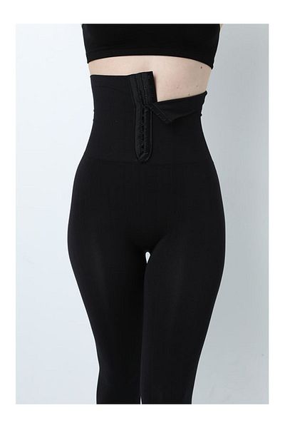 Cooqpoo High Waist Recovery Women's Corset Leggings - Adjustable Bleached, Size S-2Xl