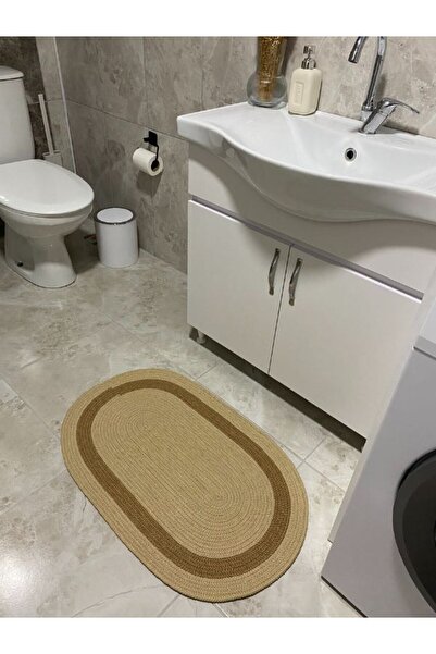 Halımax Milda Jüt Tekli Banyo Paspası Çift Taraflı Kaymaz Yıkanabilir Banyo Paspas Takımı