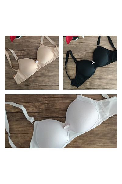 Cooqpoo Sutien pentru femei fără sârmă din 3 piese 85-90-95-100