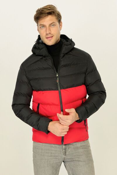 river green Χειμερινό Ανδρικό Παλτό Puffer - Αντιανεμικό και Αδιάβροχο