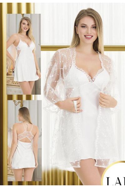Cooqpoo Rochie din satin 2 bucăți, cu detaliu din spate brodat alb, mărime S-M-L-XL