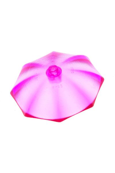 LEGO Minifigure Clear Pink Umbrella - 6X6 Umbrella, Custom Accessory, 1 Piece to Send