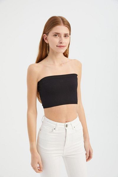 Hiccup Βασικό αμάνικο Crop Top