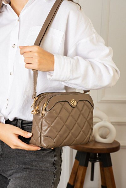 Sanmorris Кафява чанта за през рамо Eflanmoda