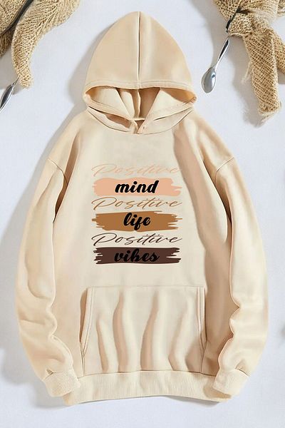 uyguntarz Φούτερ με στάμπα Mind Life Vibes
