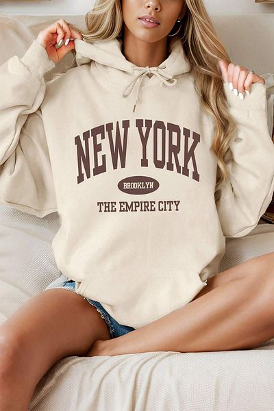uyguntarz New York bedrucktes Oversize-Sweatshirt