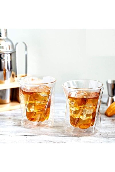 Home Box Zen 2-Piece Double Wall Hexagonal Design Glass - 340 ml