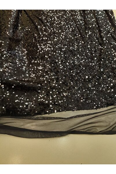 Safir Kumaş Abiyelik Likralı Yoğun Sık Sık Sıralı Pul Payet 2.5 Metre