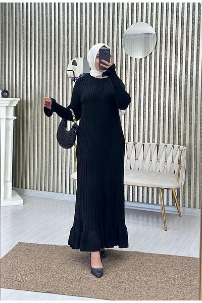 Moda Krash Rochie Fittilli Knitwear - Volanată