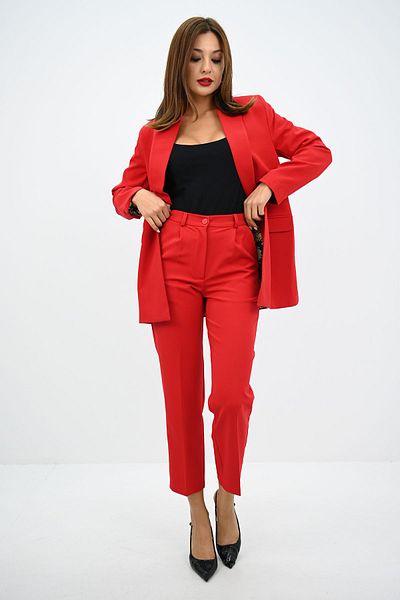 Koza Butik Set jachetă și căptușeală pentru femei cu model leopard - 0115-25