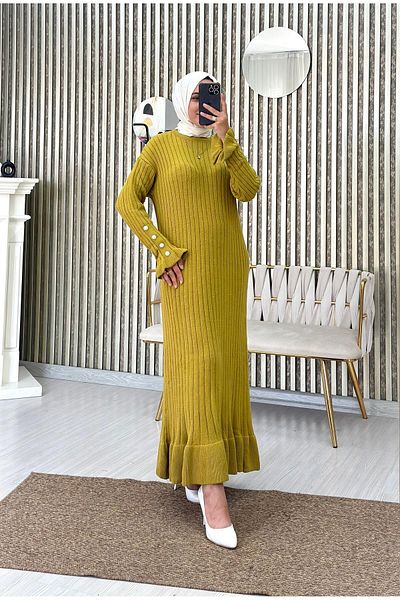 Moda Krash ROCHIE TRICOATĂ CU VOLAN