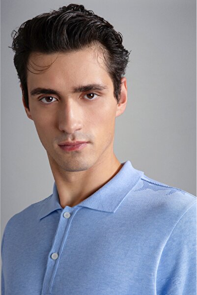 PAUL&SHARK MEN'S KNITTED POLOSHIRT C.WCOTTON