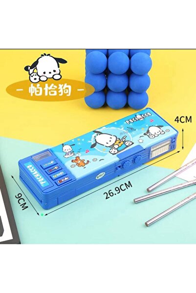 AYVİ STORE Kuromi Çok Fonksiyonlu Şifreli Kalem Kutusu (MOR) Kalemlik Sanrio Kuromi