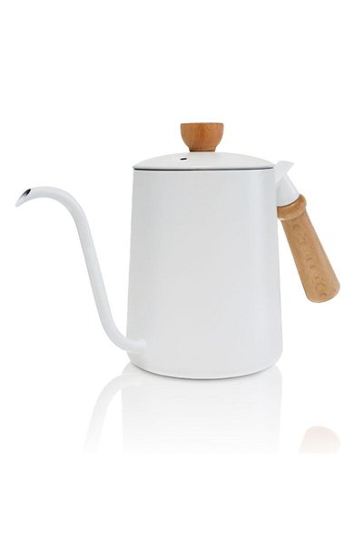 MIBRU Coffee dripper pot wood handle M116 600ml white