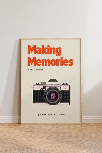 Taranist Χάρτινη αφίσα Make Memories Polaroid Camera