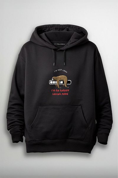 SM Satranç Medya Sloth Hoodie - Δεν είμαι τεμπέλης, είμαι εξοικονόμηση ενέργειας