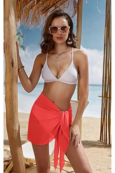 VOOP Red Tulle Pareo - Δέσιμο στη μέση