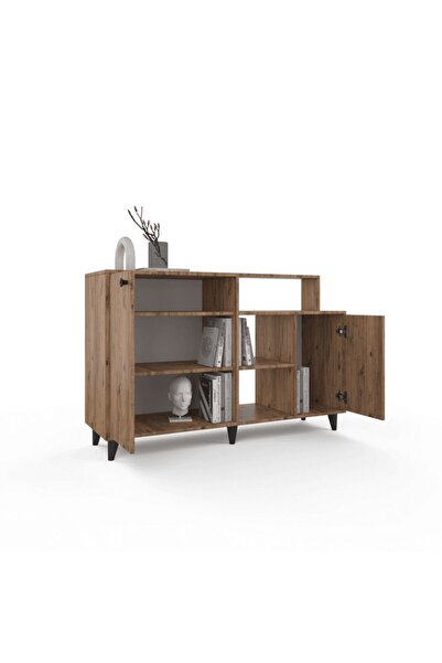 ANZERA Siena Şifonyer / Konsol - Atlantik Çam - Çam Rengi - 4 Kapaklı