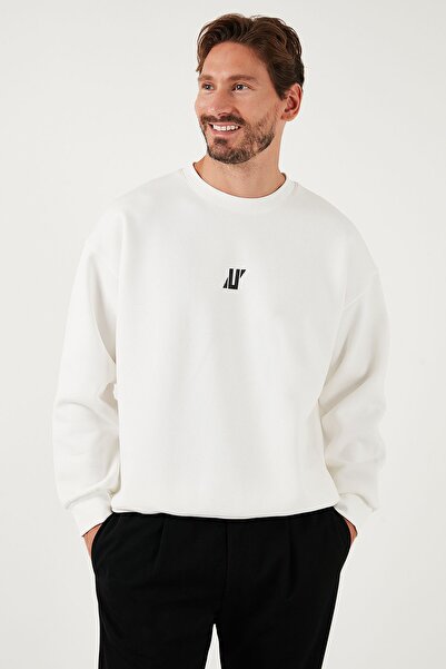 Buratti Men's Sweat 5905405   - Crew Neck, Regular Fit Sweat with Cotton and Fur Inside