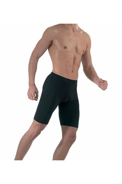 Dono Men's 2-Pack Black Oversize Anti-Rash Lycra Extra Long Boxers