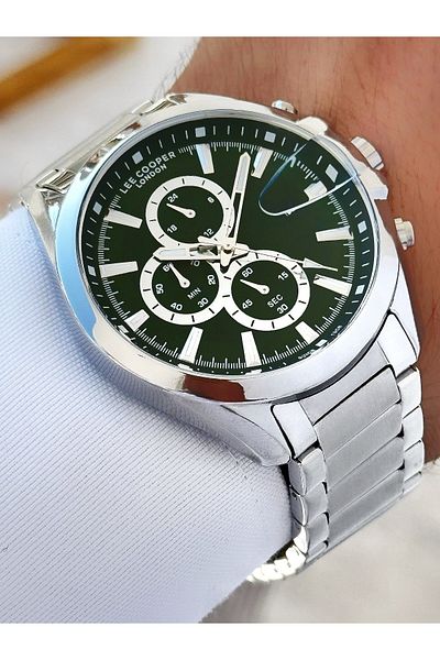 Lee Cooper 5 Atm Waterproof Steel Cord Men's Wrist Watch - Functions Active