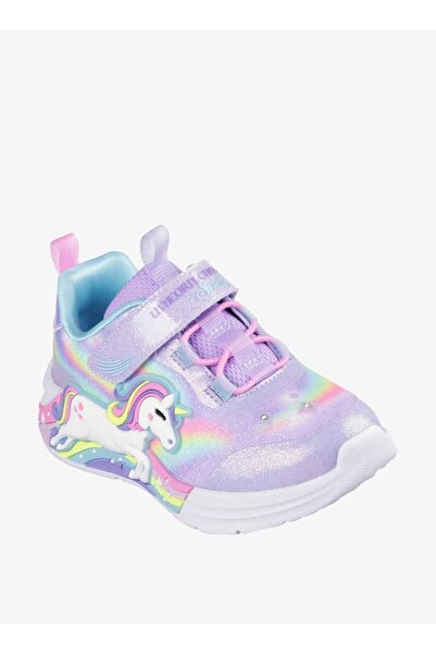 SKECHERS Kız Çocuk Unicorn Detaylı Cırt Cırtlı Kapatmalı Alçak Bilekli Spor Ayakkabı - UNICORN CHASER