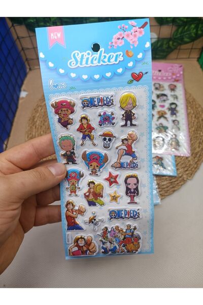 Meyra Accessories One Piece Luffy Tayfası - Autocolant 3D și hârtie de colora...