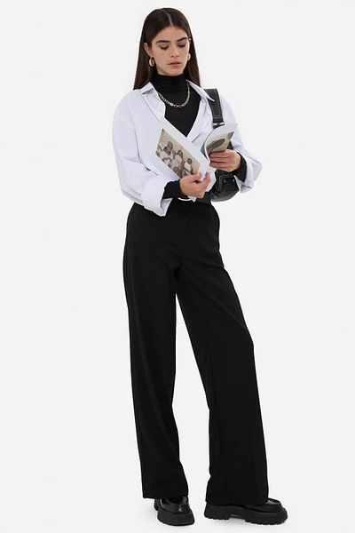 Hiccup Pantaloni drepti cu talie înaltă