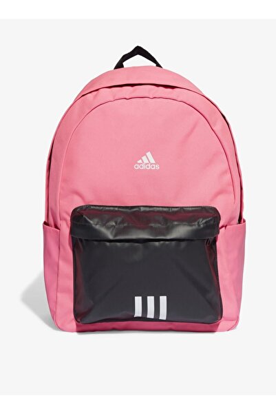 adidas حقيبة ظهر مطبوعة بشعار مع أحزمة كتف قابلة للتعديل وسحاب للإغلاق - العر...