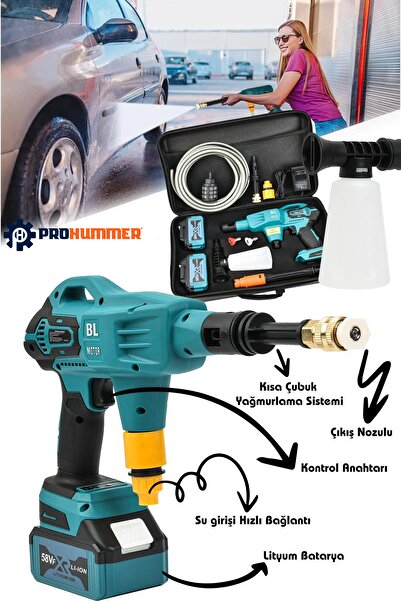 Genel Markalar Profesyonel Kömürsüz 58vf Yüksek Basınçlı Çift Akülü Oto Araba Yıkama, Sulama, İlaçlama Makinesi