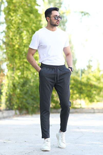 JB John Borners Ανδρικό καπνιστό φούτερ - 100% βαμβάκι με τρεις τσέπες, ελαστική μέση και κορδόνι - 2401