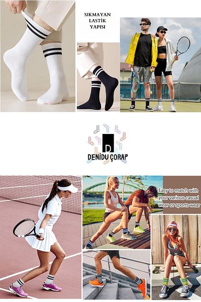Denidu Çorap Unisex Bamboo Αθλητικές Κάλτσες 6 - Ζεύγη χωρίς ραφή, ΑΠΑΛΟ ΠΛΥΣΙΜΟ, PREMIUM ανδρικές και γυναικείες
