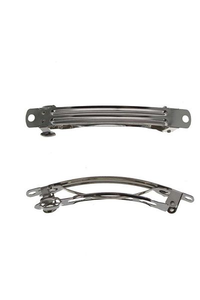 PREGIO 8 cm Automatic Metal Hair Clip - 6 Pieces