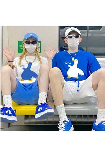 Tarzsokak New Season Tir Harajuku Style Couple Lover Couple Ρούχα - 2 Τεμάχια