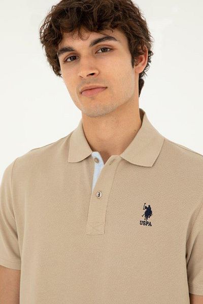 U.S. Polo Assn. U.S. Polo Logo Мъжка тениска с поло яка - 100% памук, нормална кройка G081Sz 0111794832