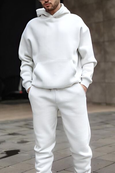 ruNadeS Ανδρικό Σετ Φούτερ με κουκούλα με μαλακή υφή Oversize - Casual