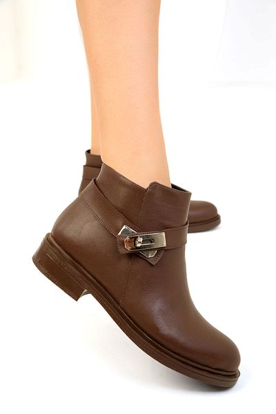 SOHO Women's Brown Boots - 19599 Model Bootie