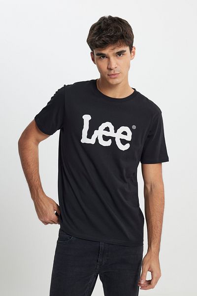 Lee Μπλουζάκι με λογότυπο Regular Fit Normal Cut Crew Neck 100% Cotton