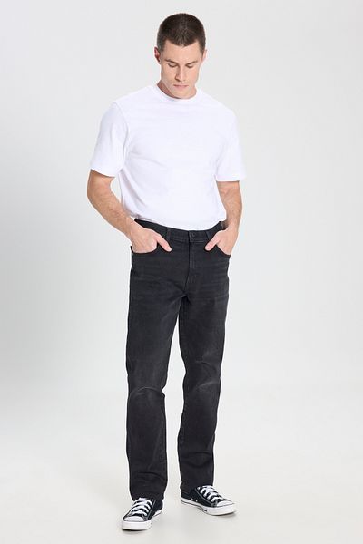 WRANGLER Texas Cotton Slim Fit Normal Waist Pipe Leg Jeans Men'S JEANS W12S04958
