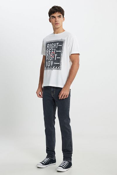 Lee T-Shirt mit normaler Passform, 100 % Baumwolle, Rundhalsausschnitt
