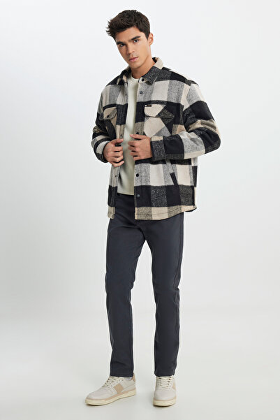 Lee Comfortable Cut - Black Cream Plaid Stamp Jacket
