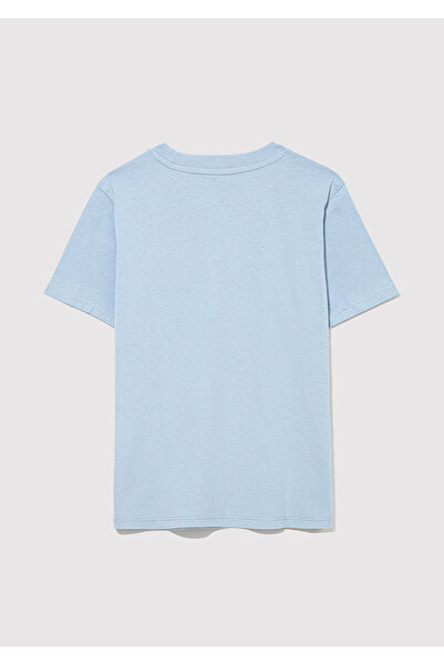 Mavi Tricou albastru cu sigla albastra pentru copii Regular Fit 7610109 -70831