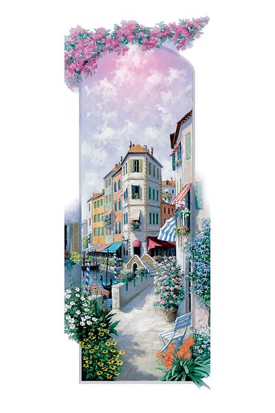 Art Puzzle 1000 Piece Panorama Puzzle - Flowers and Venice